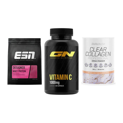 Regenerations-Set: ESN Designer + GN Vitamin C + BioTech Clear – alle enthaltenen Artikel