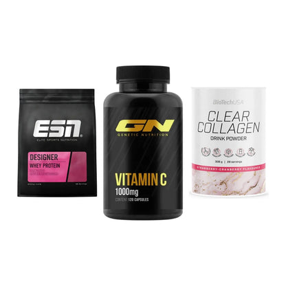 Regenerations-Set: ESN Designer + GN Vitamin C + BioTech Clear – alle enthaltenen Artikel