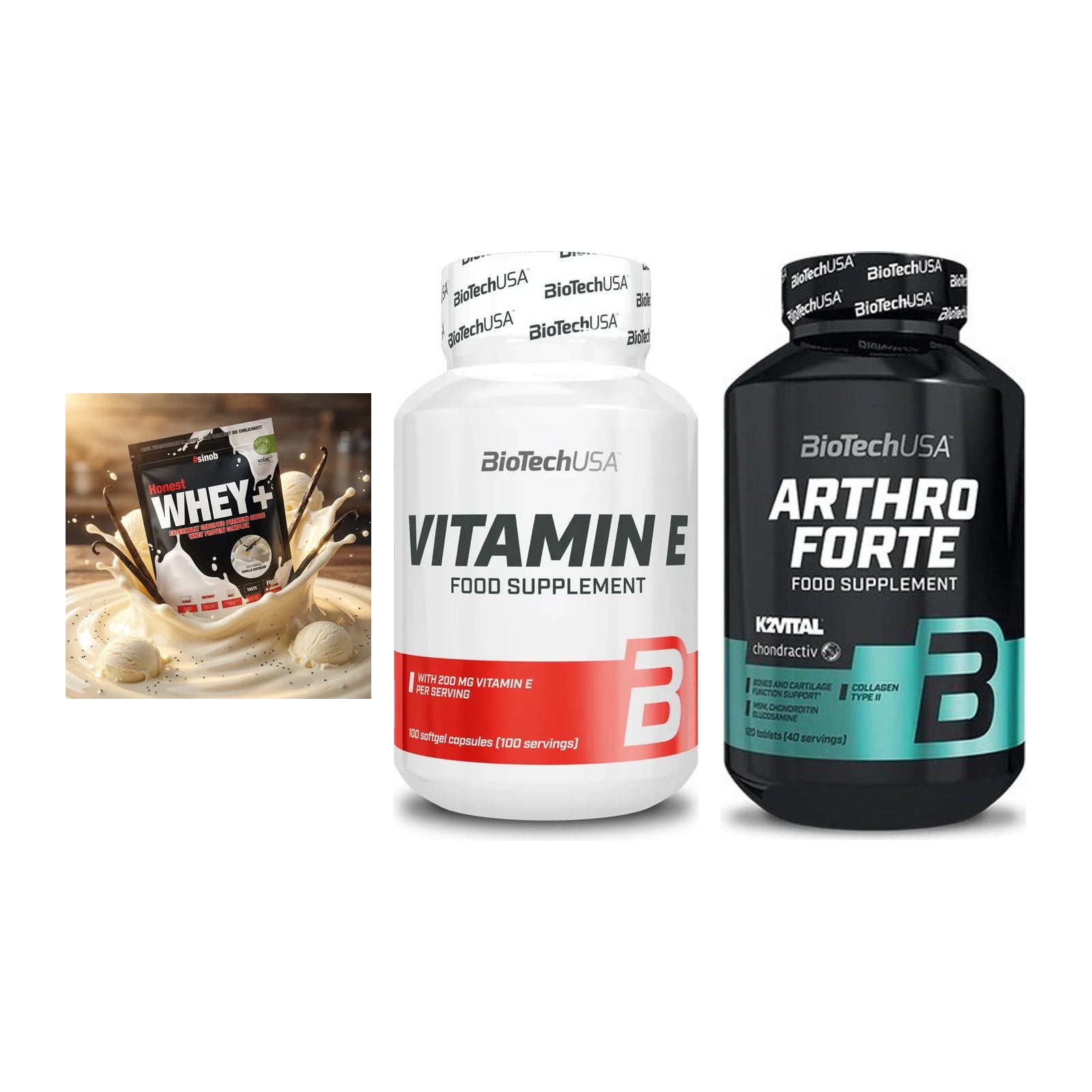 Regenerations-Set: Sinob Honest + BioTech Vitamin + BioTech Arthro – alle enthaltenen Artikel