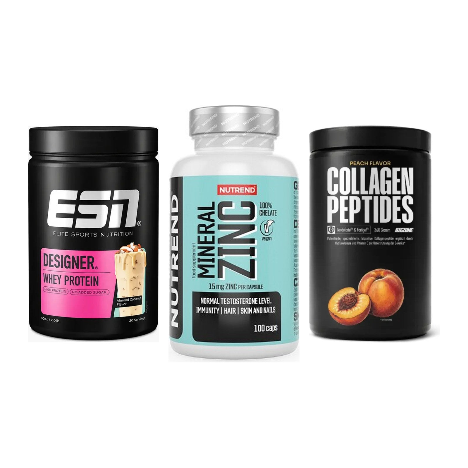 Regenerations-Set: ESN Designer + Nutrend Zinc + Big Zone – alle enthaltenen Artikel