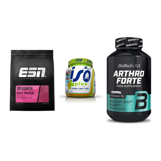 Regenerations-Set: ESN Designer + Olimp Iso Plus + BioTech Arthro – alle enthaltenen Artikel