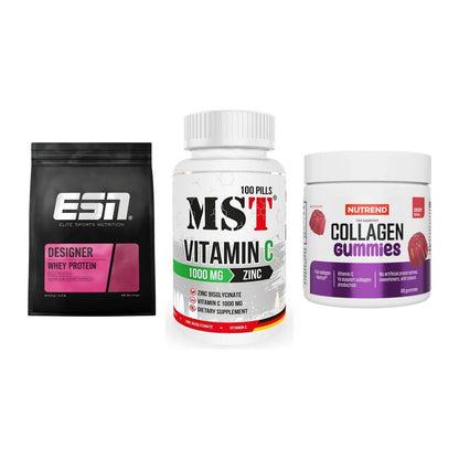 Regenerations-Set: ESN Designer + MST Vitamin C + Nutrend Collage – alle enthaltenen Artikel