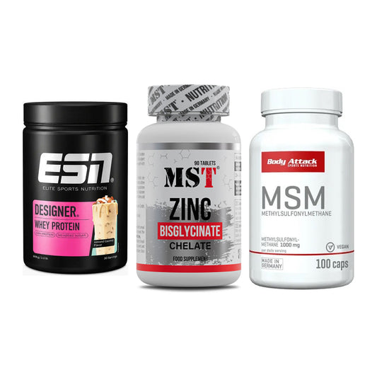Regenerations-Set: ESN Designer + MST Zinc + Body Attack MSM – alle enthaltenen Artikel