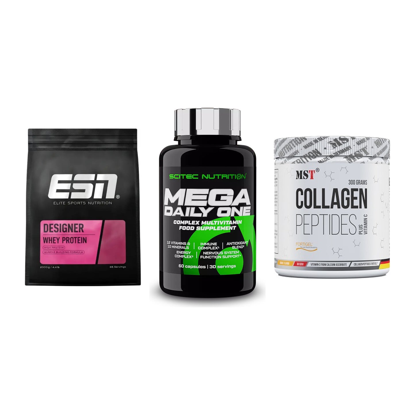 Regenerations-Set: ESN Designer + Scitec Mega + MST Collagen – alle enthaltenen Artikel