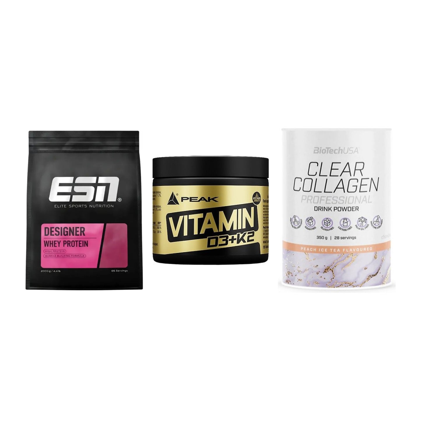 Regenerations-Set: ESN Designer + Peak Vitamin + BioTech Clear – alle enthaltenen Artikel
