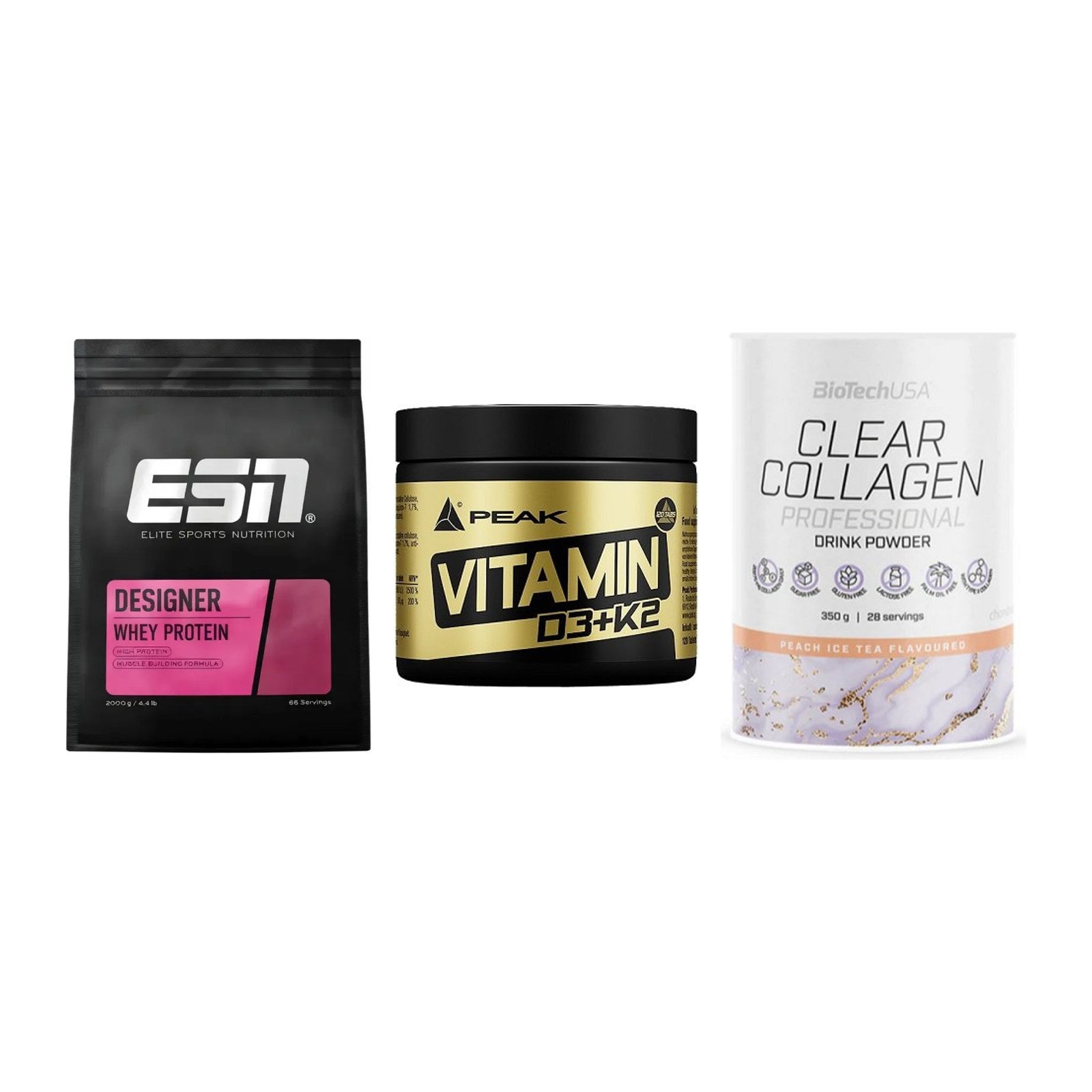 Regenerations-Set: ESN Designer + Peak Vitamin + BioTech Clear – alle enthaltenen Artikel