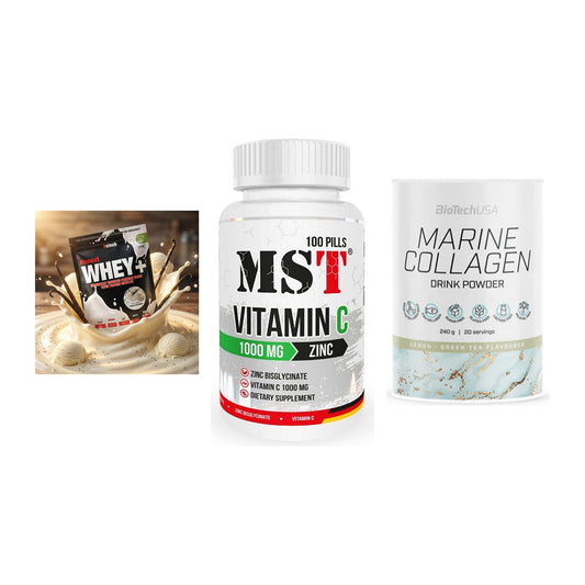 Regenerations-Set: Sinob Honest + MST Vitamin C + BioTech Marine – alle enthaltenen Artikel