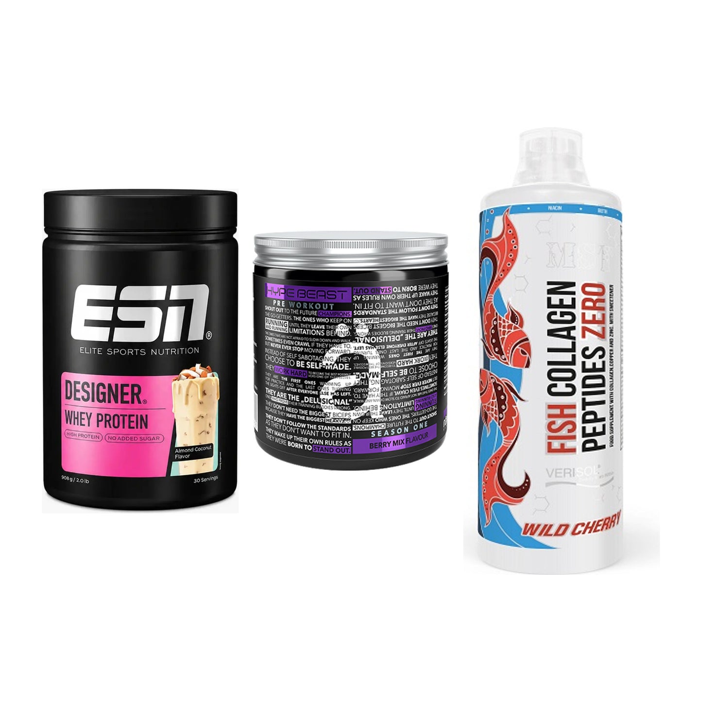 Regenerations-Set: ESN Designer + Nanosupps Hype + MST Fish – alle enthaltenen Artikel