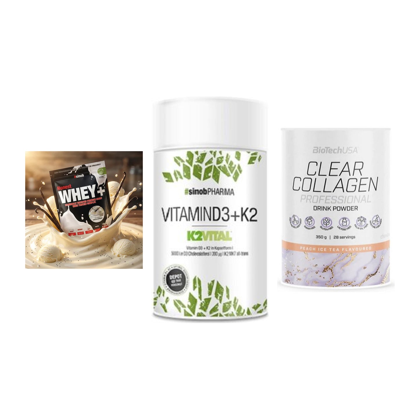 Regenerations-Set: Sinob Honest + Sinob Vitamin + BioTech Clear – alle enthaltenen Artikel