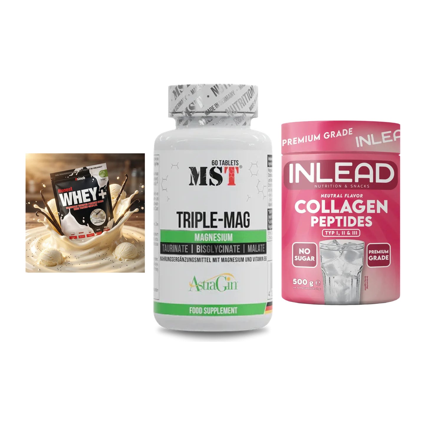Regenerations-Set: Sinob Honest + MST Tripple Mag + INLEAD Collagen – alle enthaltenen Artikel