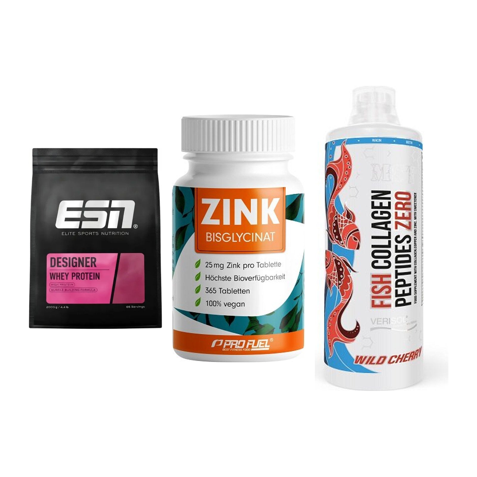 Regenerations-Set: ESN Designer + ProFuel Zink + MST Fish – alle enthaltenen Artikel