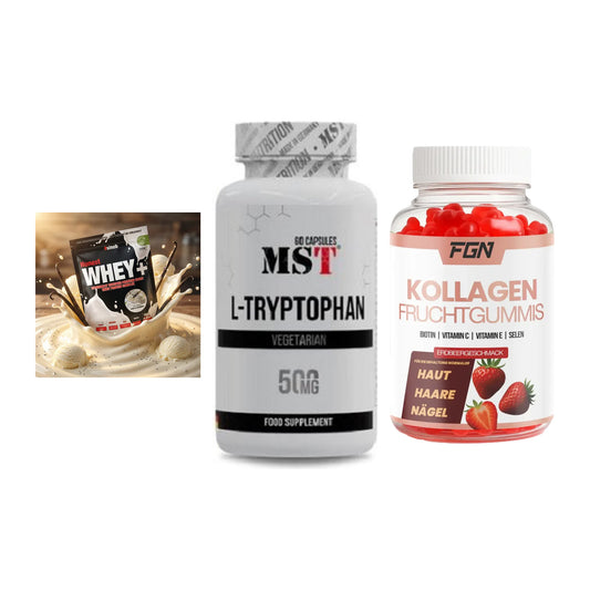 Regenerations-Set: Sinob Honest + MST Tryptophan + FGN Kollagen 60 – alle enthaltenen Artikel