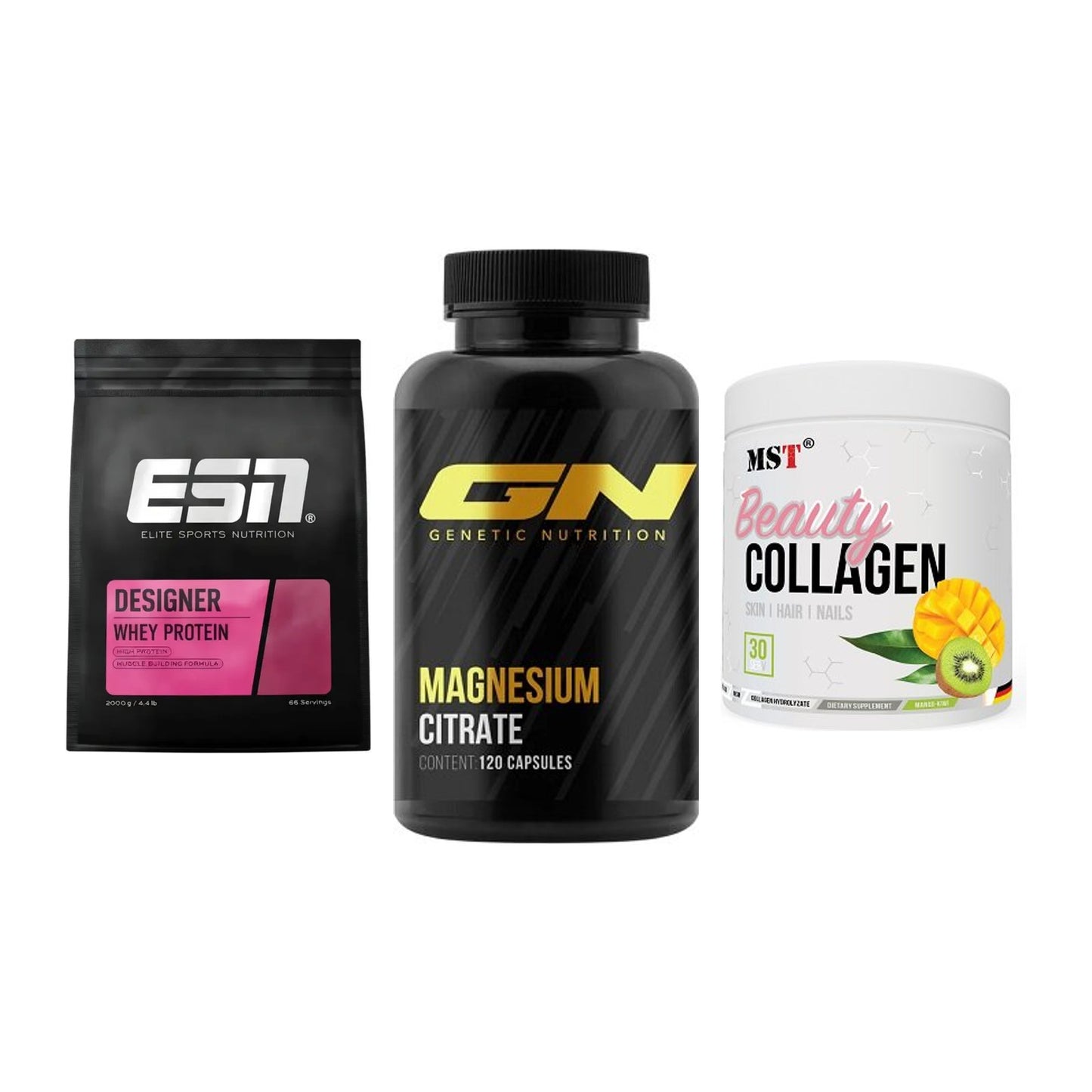 Regenerations-Set: ESN Designer + GN Magnesium + MST Beauty – alle enthaltenen Artikel