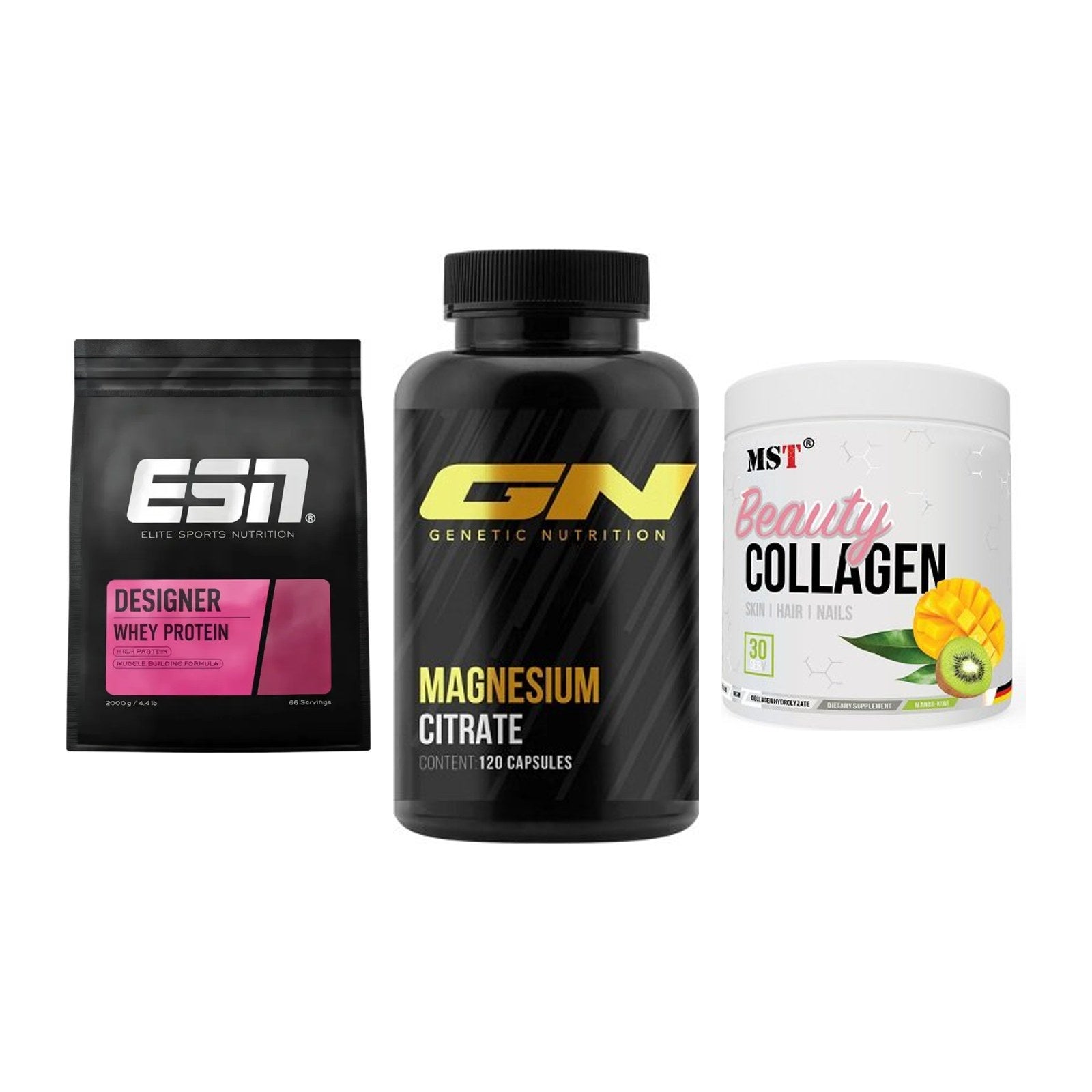 Regenerations-Set: ESN Designer + GN Magnesium + MST Beauty – alle enthaltenen Artikel