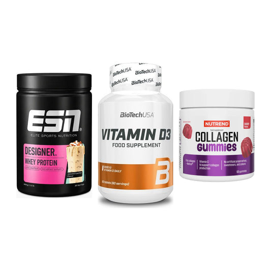Regenerations-Set: ESN Designer + BioTech Vitamin + Nutrend Collage – alle enthaltenen Artikel