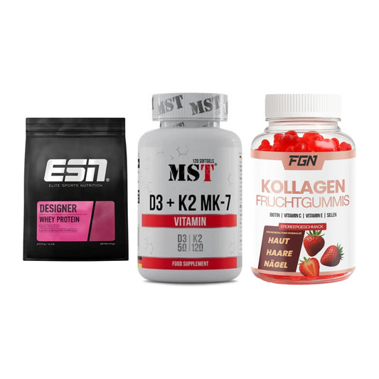 Regenerations-Set: ESN Designer + MST Vitamin D3 + FGN Kollagen 60 – alle enthaltenen Artikel