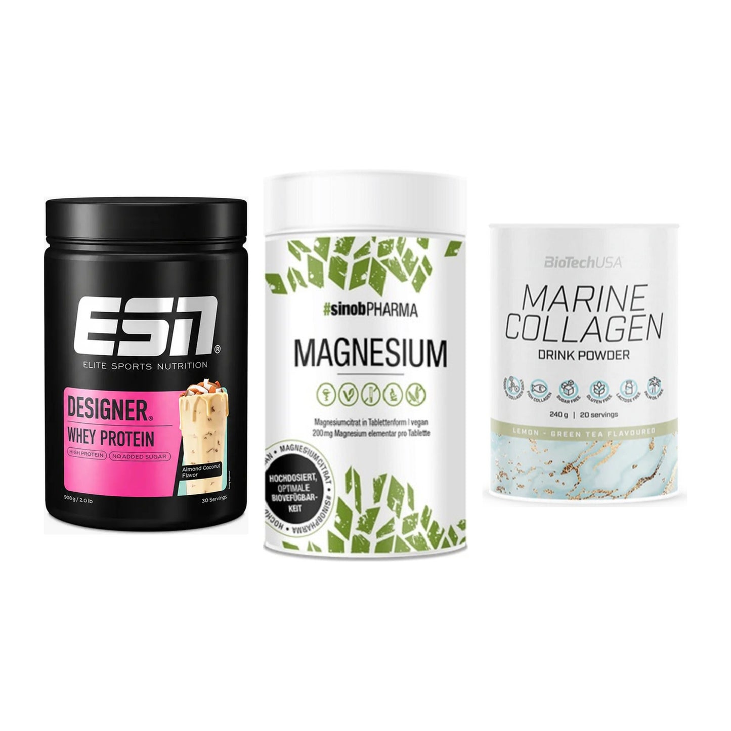 Regenerations-Set: ESN Designer + Sinob Magnesium + BioTech Marine – alle enthaltenen Artikel