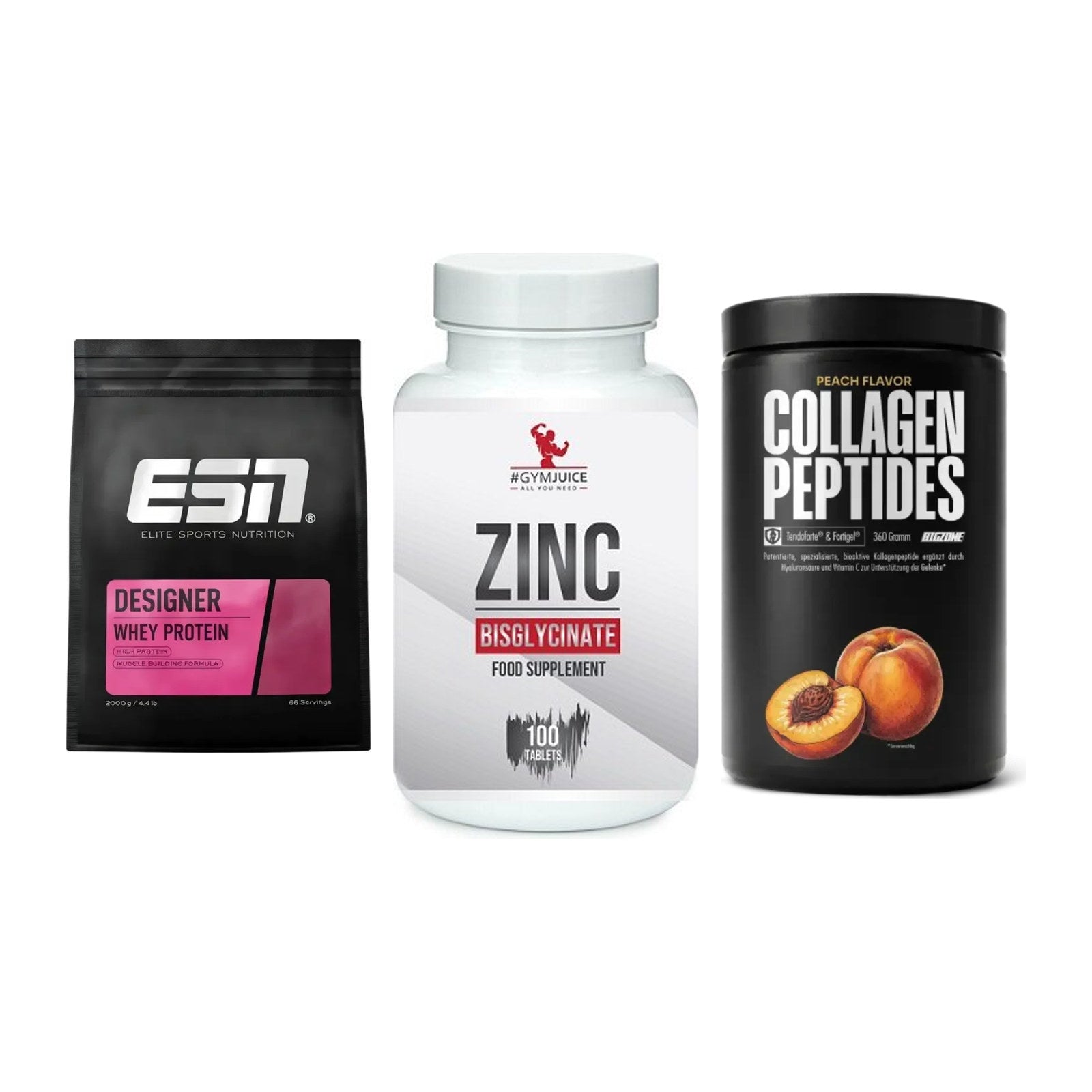 Regenerations-Set: ESN Designer + #GYMJUICE ZINC + Big Zone – alle enthaltenen Artikel
