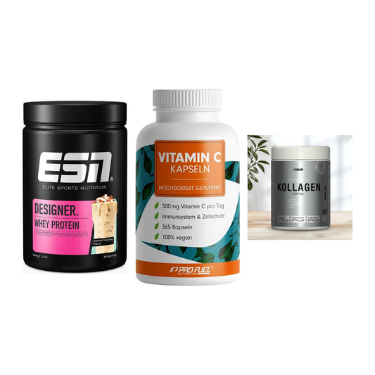 Regenerations-Set: ESN Designer + ProFuel Vitamin + Sinob Kollagen – alle enthaltenen Artikel