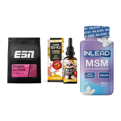 Regenerations-Set: ESN Designer + ProFuel VITAMIN + INLEAD MSM – alle enthaltenen Artikel