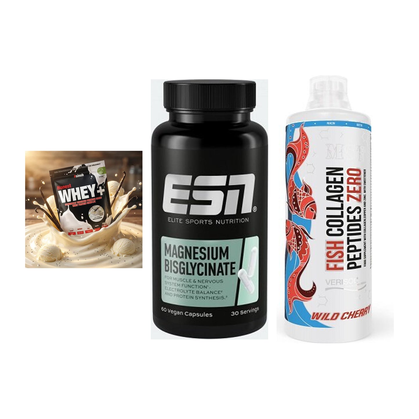 Regenerations-Set: Sinob Honest + ESN Magnesium + MST Fish – alle enthaltenen Artikel