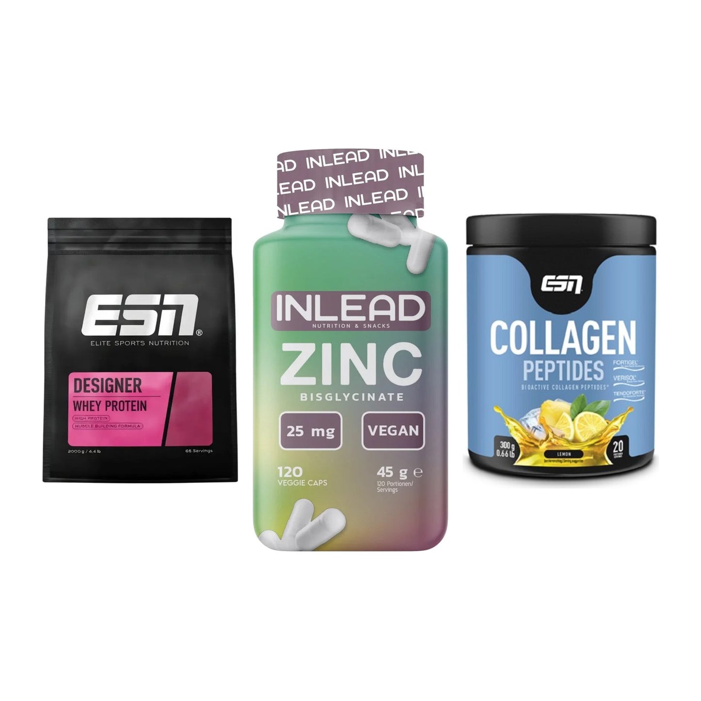 Regenerations-Set: ESN Designer + INLEAD Zink + ESN Collagen – alle enthaltenen Artikel
