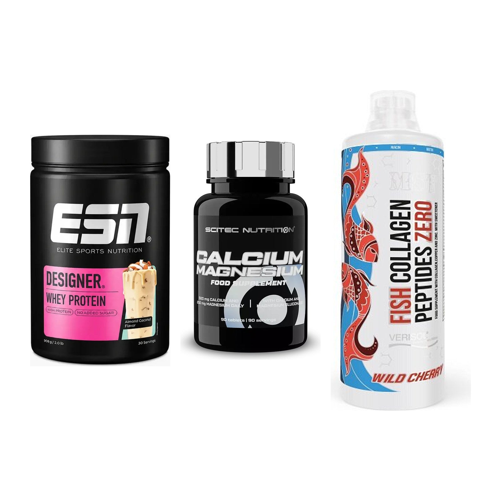 Regenerations-Set: ESN Designer + Scitec Calcium + MST Fish – alle enthaltenen Artikel