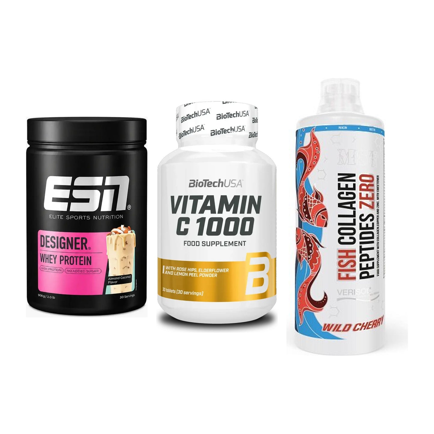 Regenerations-Set: ESN Designer + BioTech Vitamin + MST Fish – alle enthaltenen Artikel