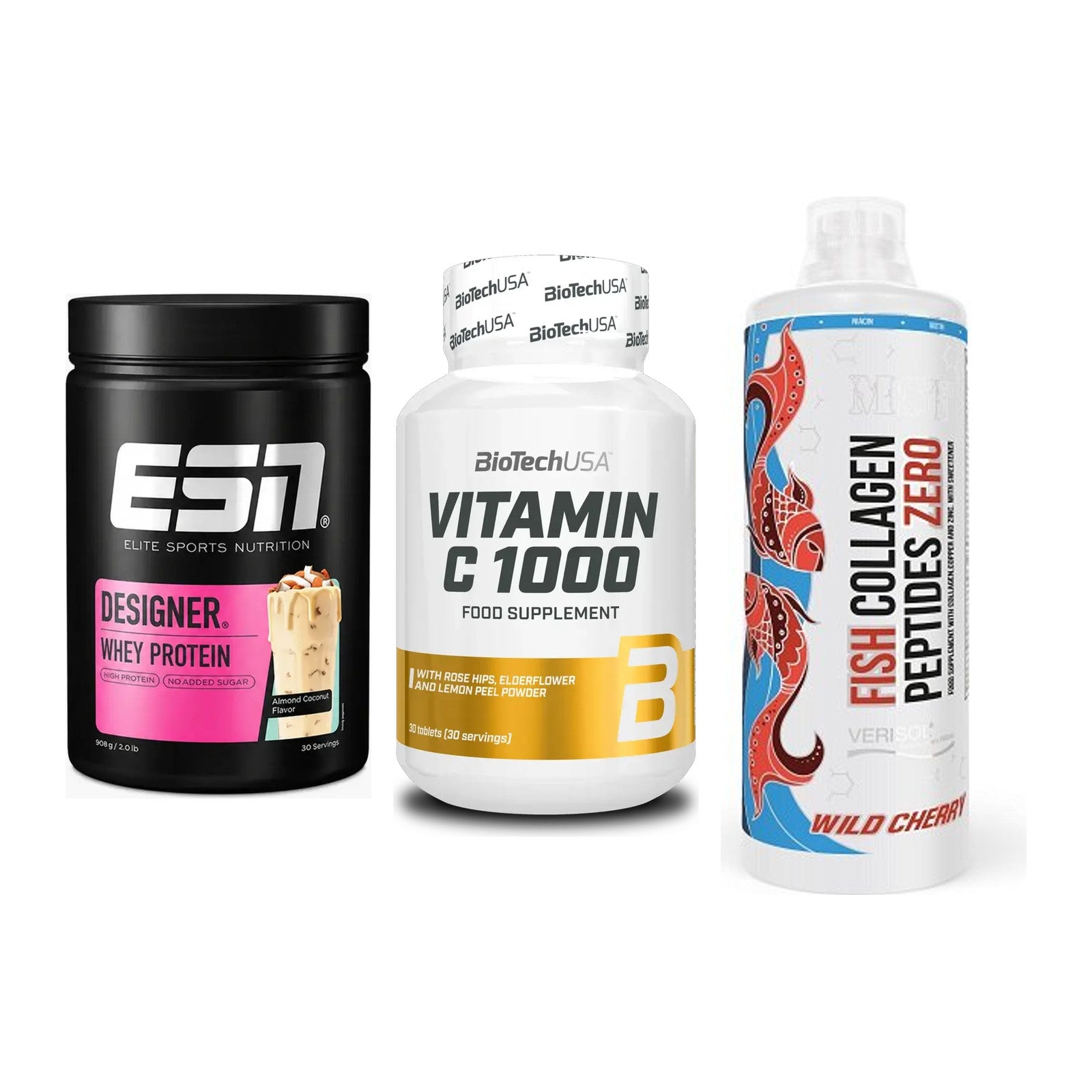 Regenerations-Set: ESN Designer + BioTech Vitamin + MST Fish – alle enthaltenen Artikel