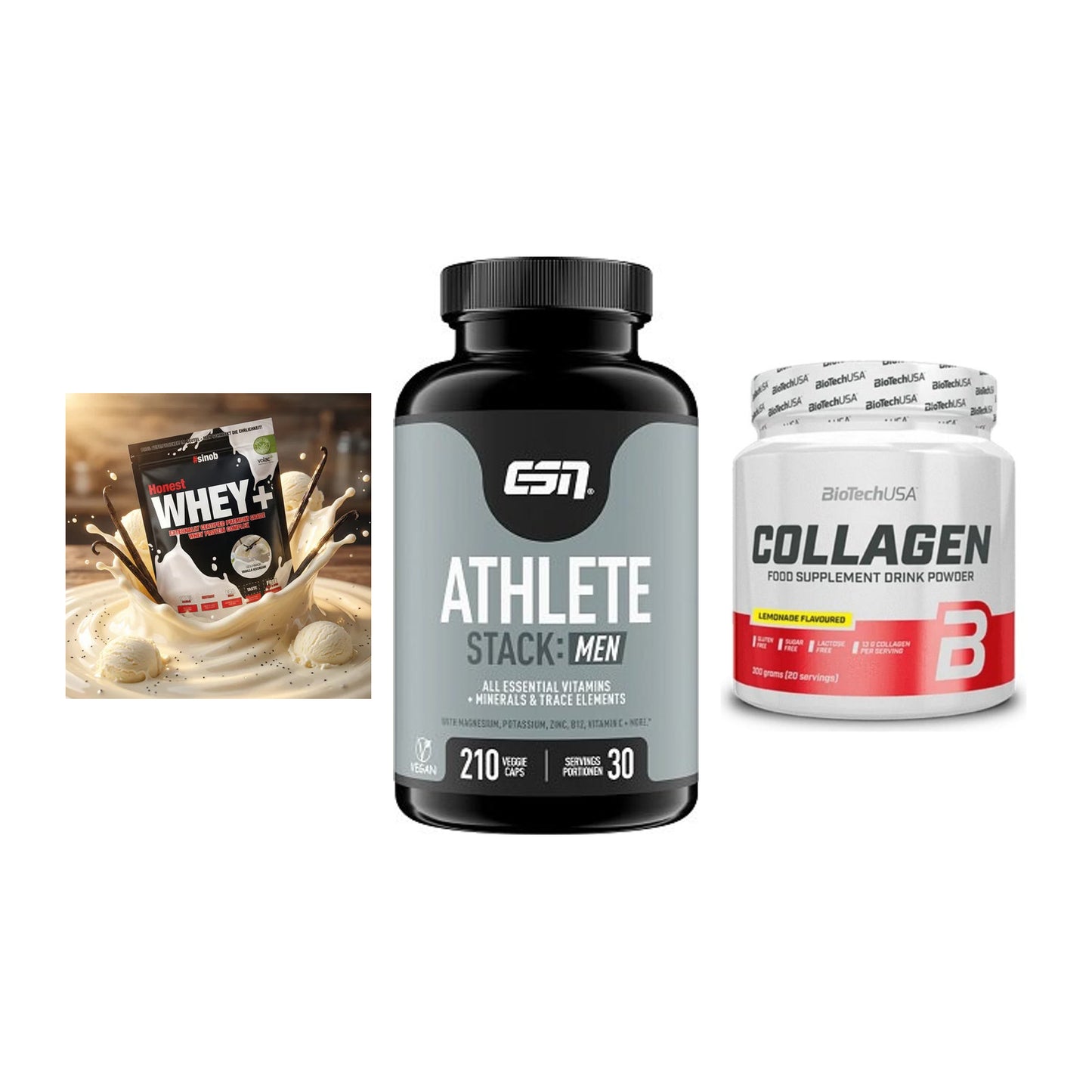 Regenerations-Set: Sinob Honest + ESN Athlete + BioTech Collage – alle enthaltenen Artikel