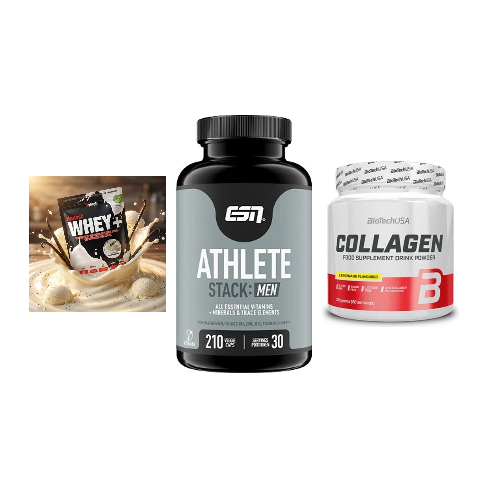 Regenerations-Set: Sinob Honest + ESN Athlete + BioTech Collage – alle enthaltenen Artikel