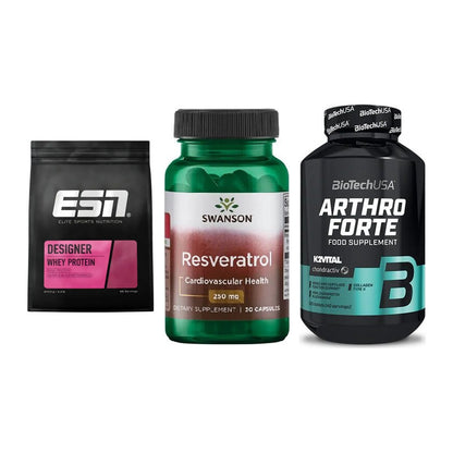 Regenerations-Set: ESN Designer + Swanson Resvera + BioTech Arthro – alle enthaltenen Artikel