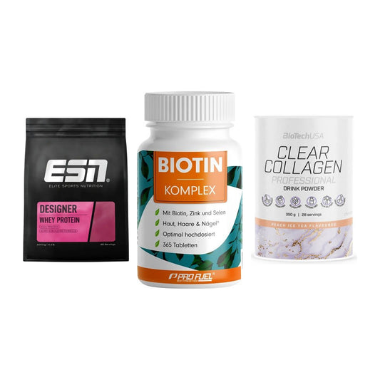 Regenerations-Set: ESN Designer + ProFuel BIOTIN + BioTech Clear – alle enthaltenen Artikel