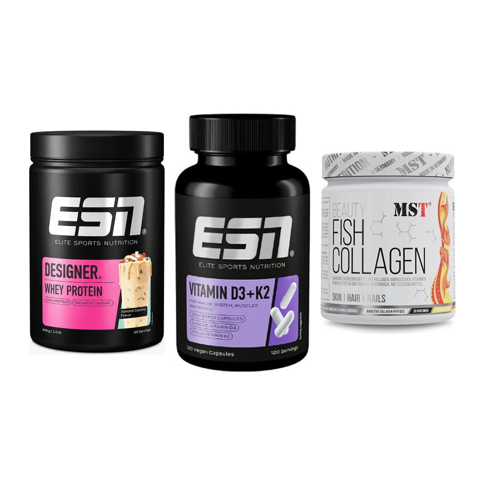 Regenerations-Set: ESN Designer + ESN Vitamin D3 + MST Beauty Fish – alle enthaltenen Artikel