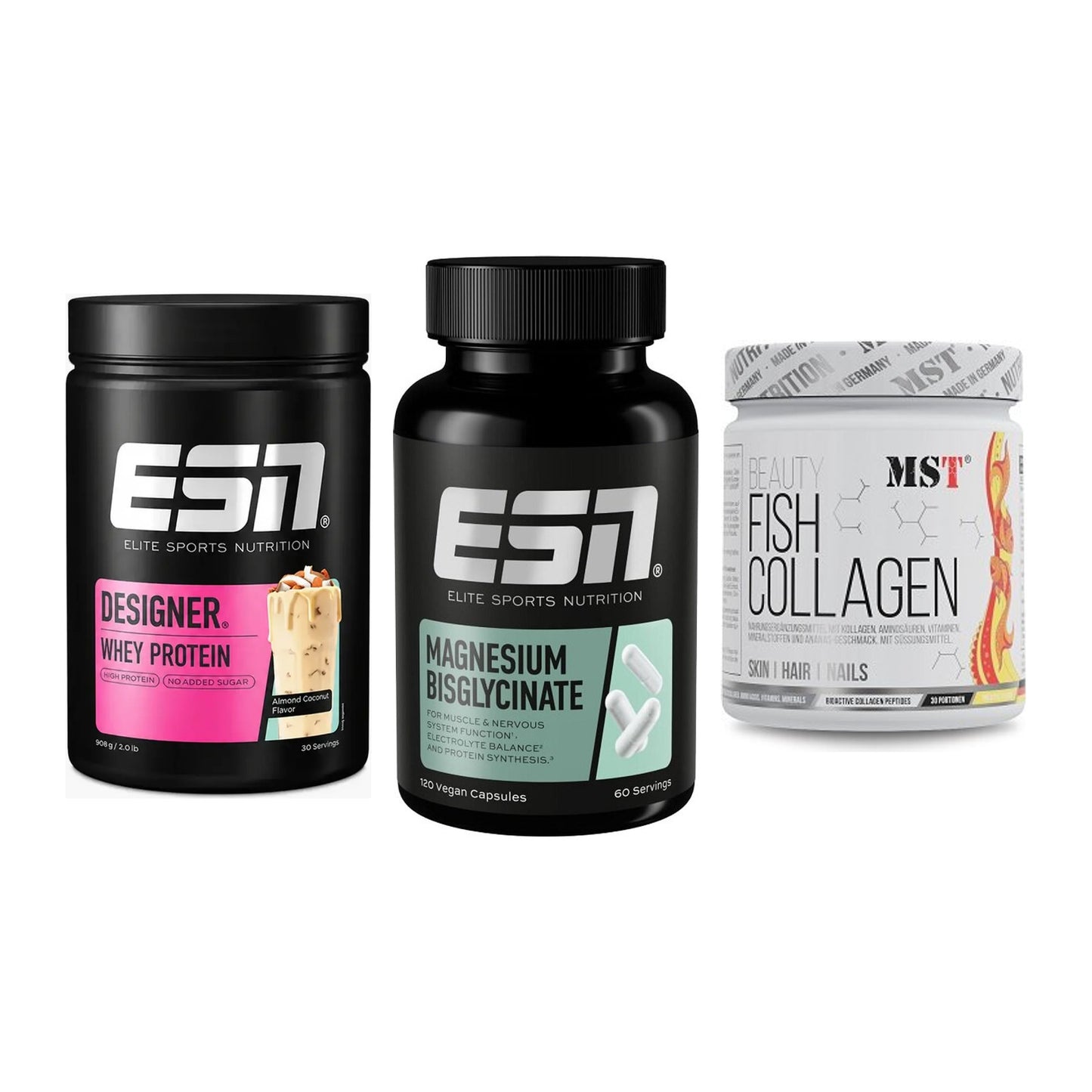 Regenerations-Set: ESN Designer + ESN Magnesium + MST Beauty Fish – alle enthaltenen Artikel