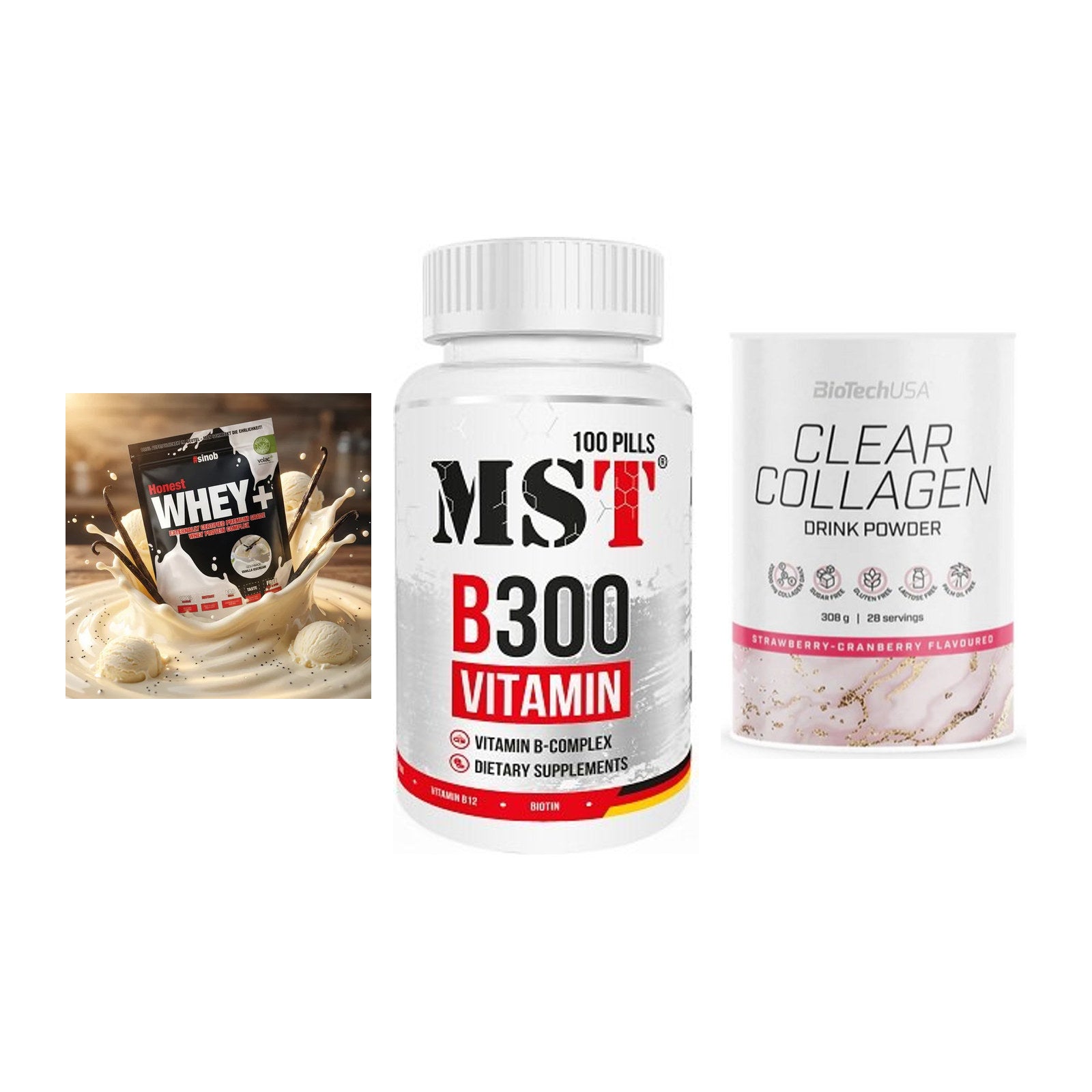 Regenerations-Set: Sinob Honest + MST B300 + BioTech Clear – alle enthaltenen Artikel