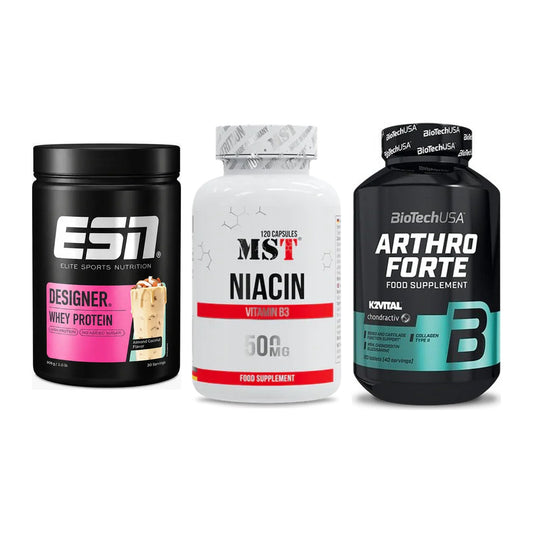 Regenerations-Set: ESN Designer + MST Niacin + BioTech Arthro – alle enthaltenen Artikel