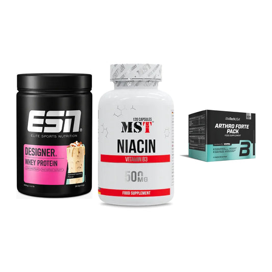 Regenerations-Set: ESN Designer + MST Niacin + BioTech Arthro – alle enthaltenen Artikel
