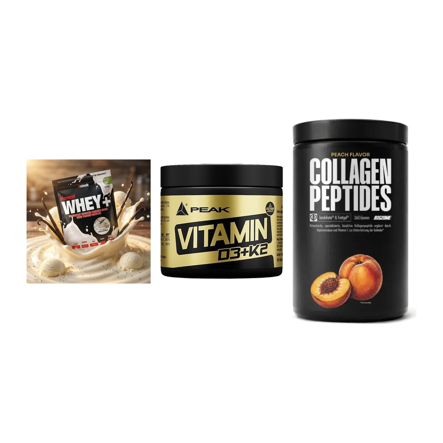 Regenerations-Set: Sinob Honest + Peak Vitamin + Big Zone – alle enthaltenen Artikel
