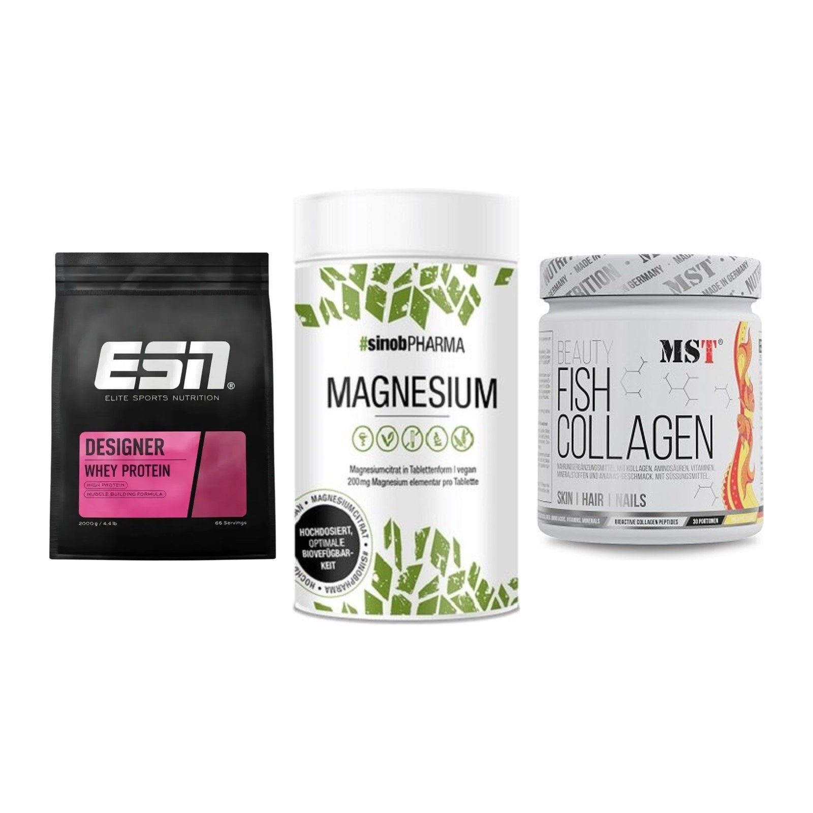 Regenerations-Set: ESN Designer + Sinob Magnesium + MST Beauty Fish – alle enthaltenen Artikel