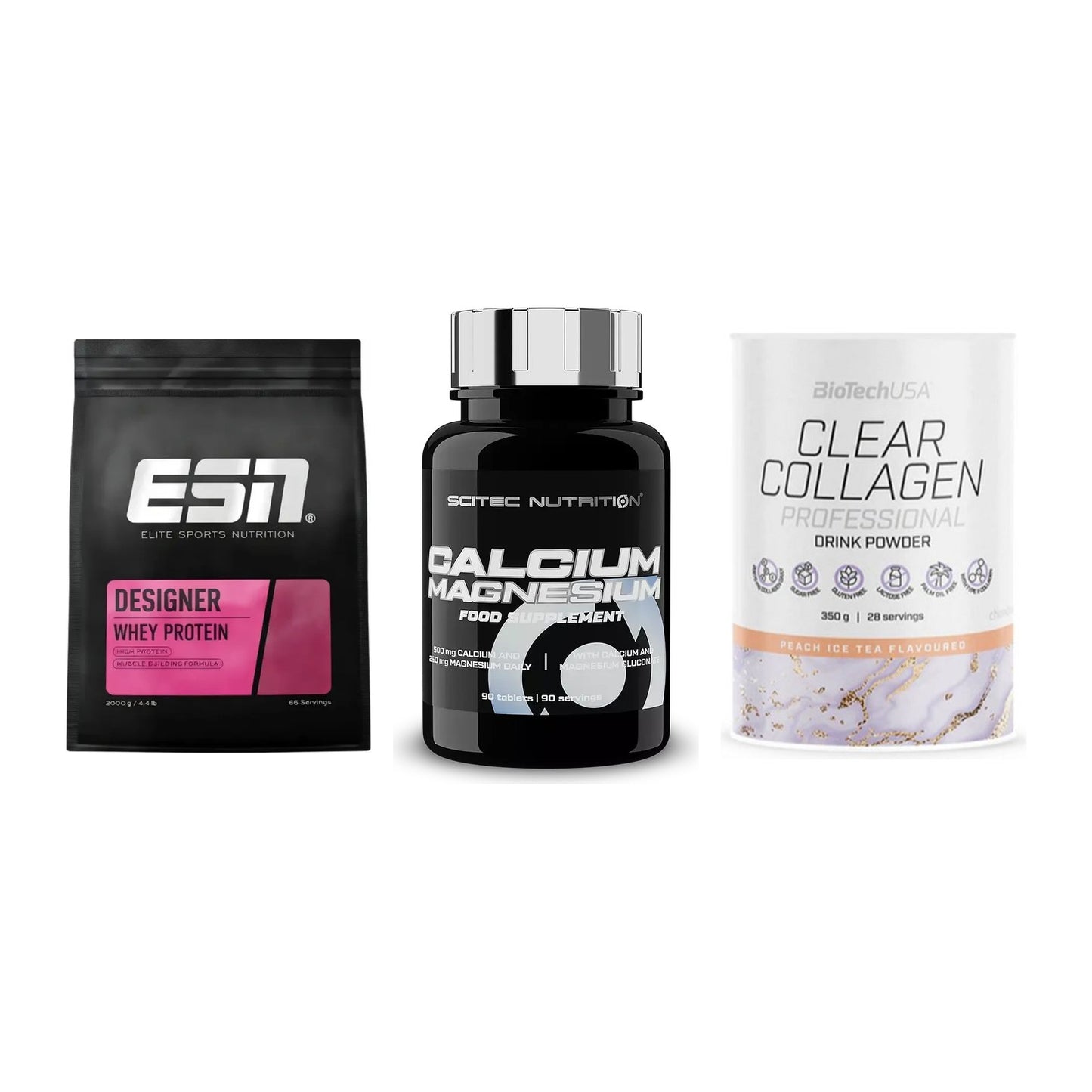 Regenerations-Set: ESN Designer + Scitec Calcium + BioTech Clear – alle enthaltenen Artikel