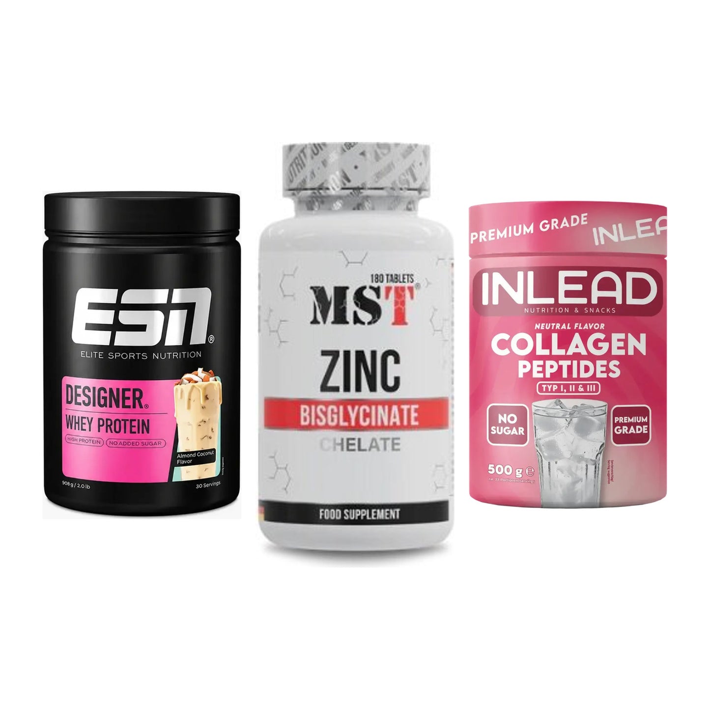 Regenerations-Set: ESN Designer + MST Zinc + INLEAD Collagen – alle enthaltenen Artikel