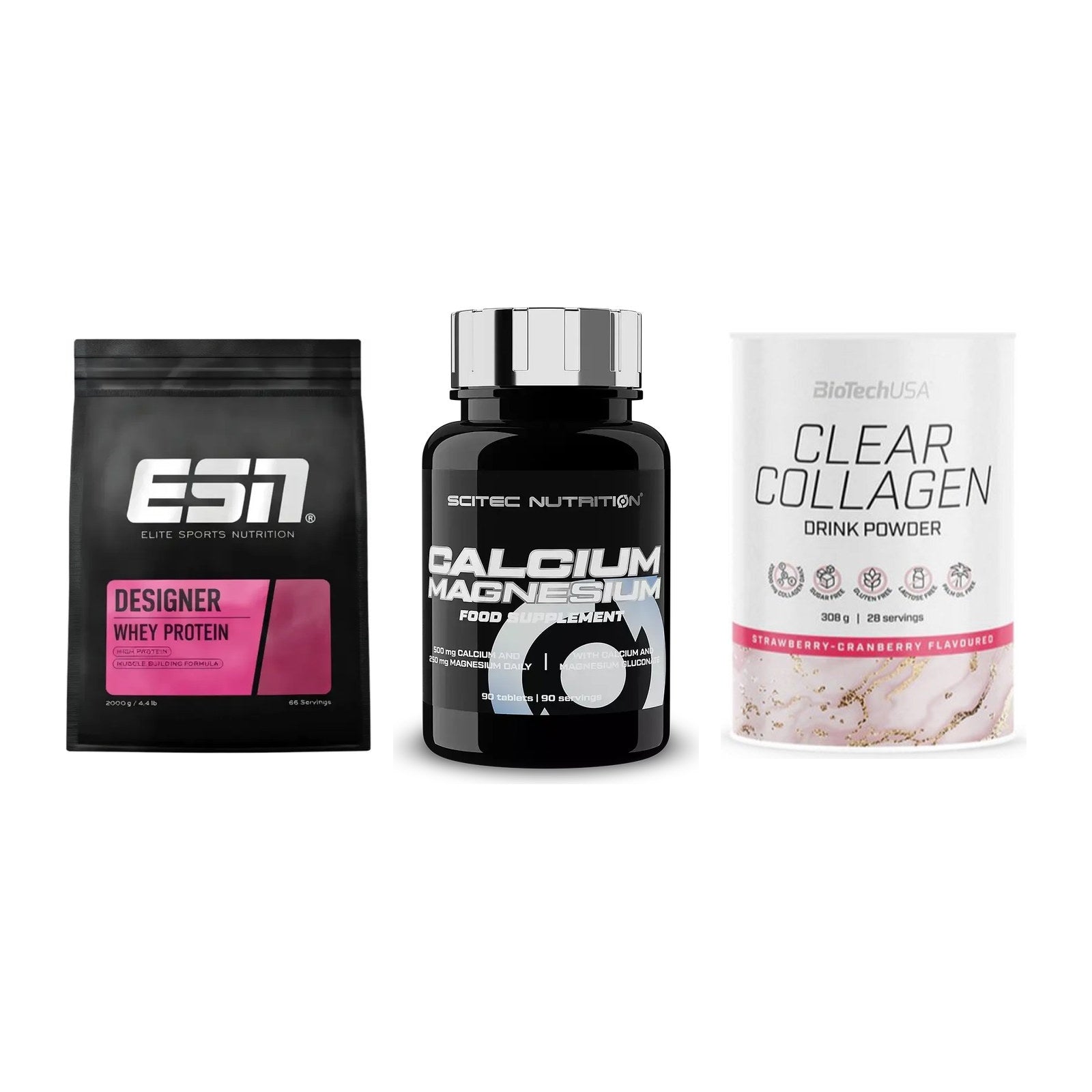 Regenerations-Set: ESN Designer + Scitec Calcium + BioTech Clear – alle enthaltenen Artikel
