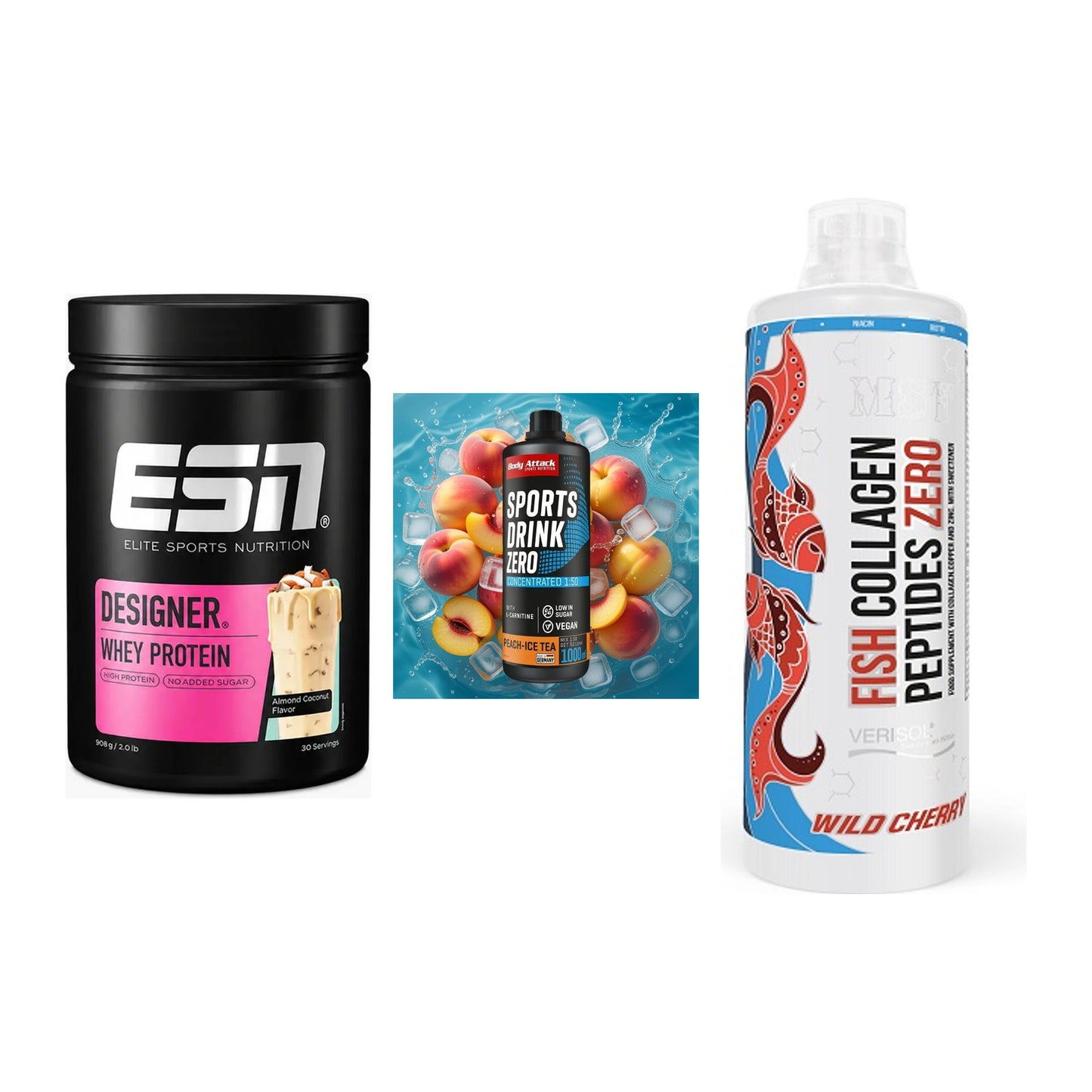Regenerations-Set: ESN Designer + Body Attack + MST Fish – alle enthaltenen Artikel