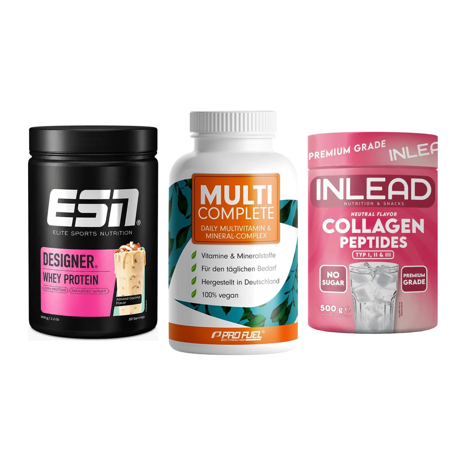 Regenerations-Set: ESN Designer + ProFuel MULTI + INLEAD Collagen – alle enthaltenen Artikel