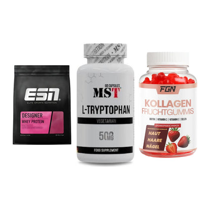Regenerations-Set: ESN Designer + MST Tryptophan + FGN Kollagen 60 – alle enthaltenen Artikel