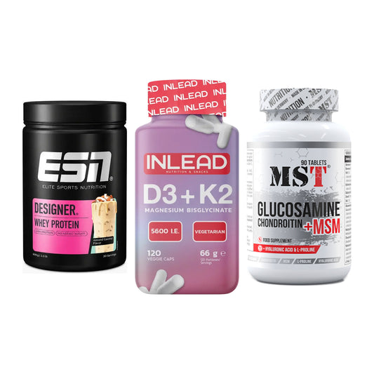 Regenerations-Set: ESN Designer + INLEAD Vitamin + MST Glucosamine – alle enthaltenen Artikel