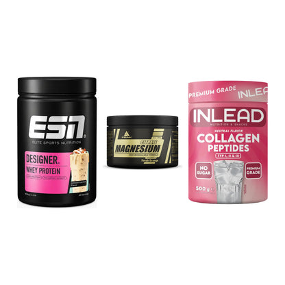 Regenerations-Set: ESN Designer + Peak Magnesium + INLEAD Collagen – alle enthaltenen Artikel