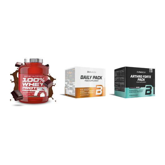 Regenerations-Set: Scitec 100% + BioTech Daily + BioTech Arthro – alle enthaltenen Artikel