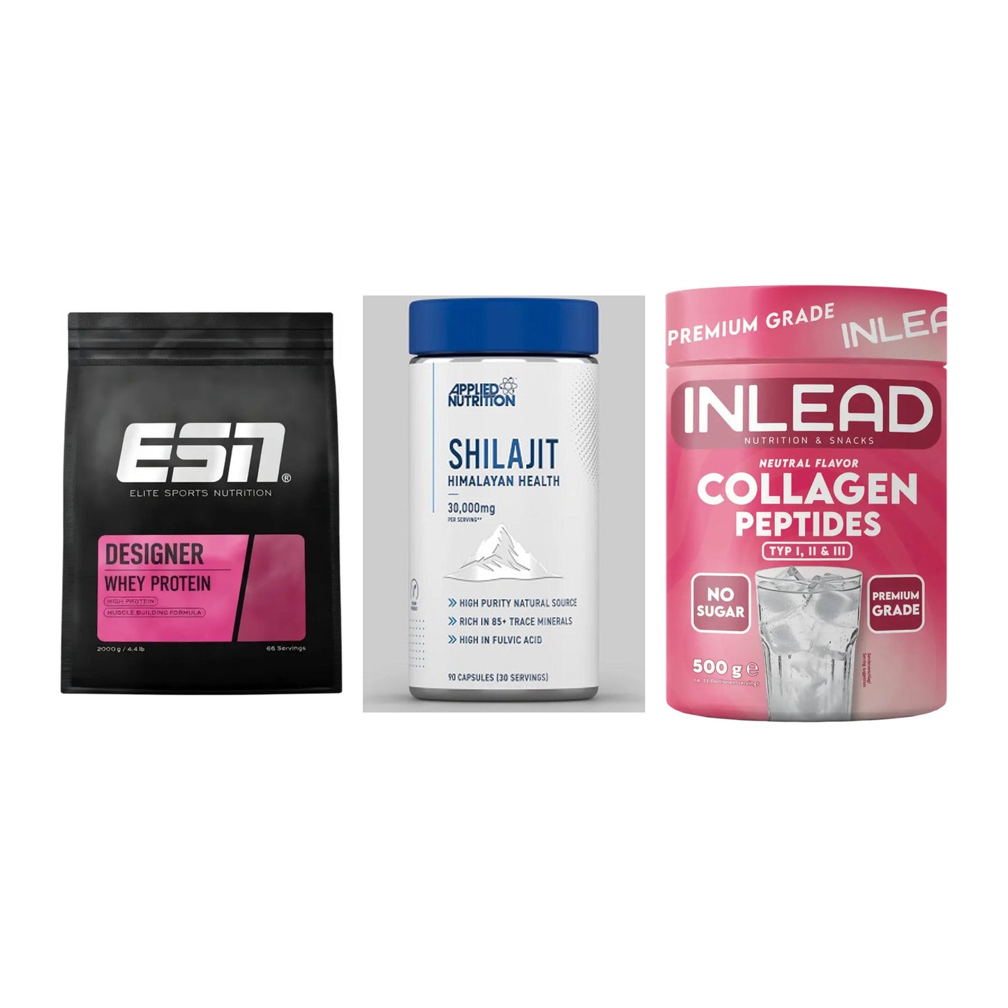 Regenerations-Set: ESN Designer + Applied Nutriti + INLEAD Collagen – alle enthaltenen Artikel